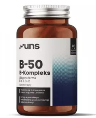 UNS - B-50 B-KOMPLEKS (90 kaps. vege) be-effective