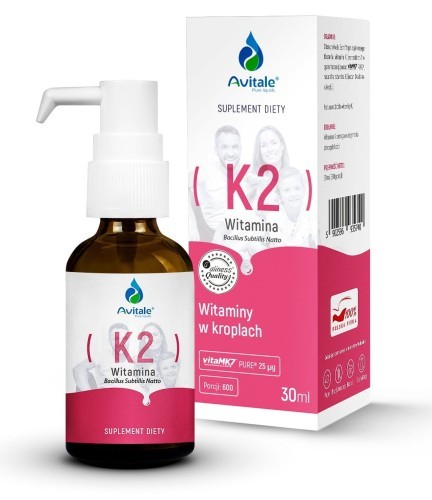 Avitale - Witamina K2 (Vita MK7) 25uq Olive 30 ml be-effective