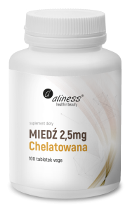 Aliness - Miedź chelatowana 2,5 mg x 100 Vege tabs.