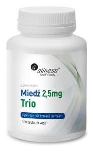Aliness - Miedź trio 2,5 mg x 100 vege tab.