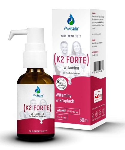 Avitale - Witamina K2 FORTE (Vita MK7) 50uq Olive 30 ml  be-effective