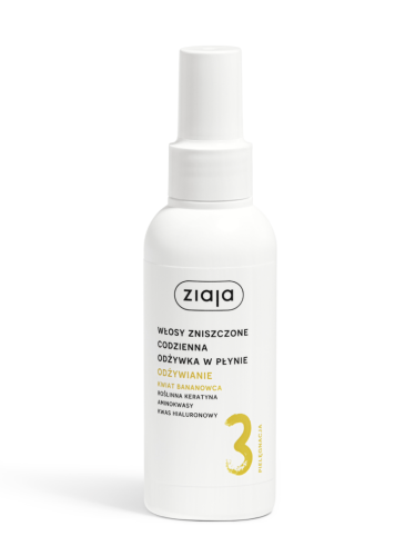 ZIAJA - WŁOSY ROŚLINNIE PIELĘGNUJEMY KWIAT BANANOWCA ODŻYWKA W PŁYNIE ODŻYWIANIE 125 ml. be-effective