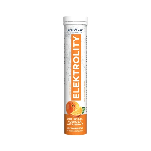 Activlab - Elektrolity pomarańcza - tuba 20 tabl be-effective