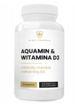 Wish Pharma - AQUAMIN + WITAMINA D3 Minerały Morskie Wapń Magnez Kości Mięśnie 90 kap