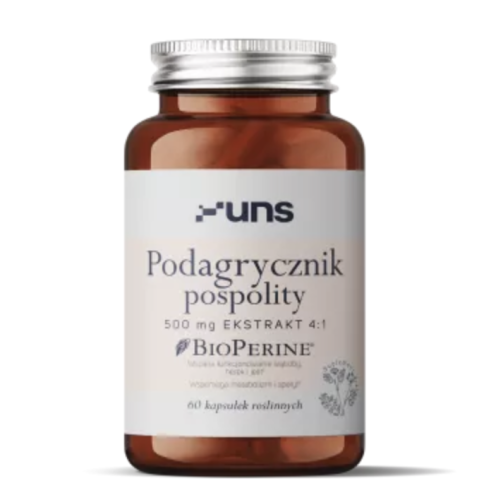 UNS - PODAGRYCZNIK POSPOLITY + BIOPERINE 60 kaps. vege be-effective