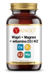 Yango - Wapń + magnez + witamina D3 i K2 – 60 kaps.