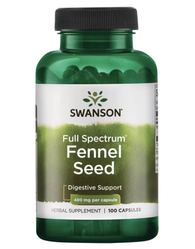 SWANSON FS Fennel Seed 480mg. 100 kaps. be-effective