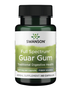SWANSON FS Guar Gum 400mg. 60 kaps.