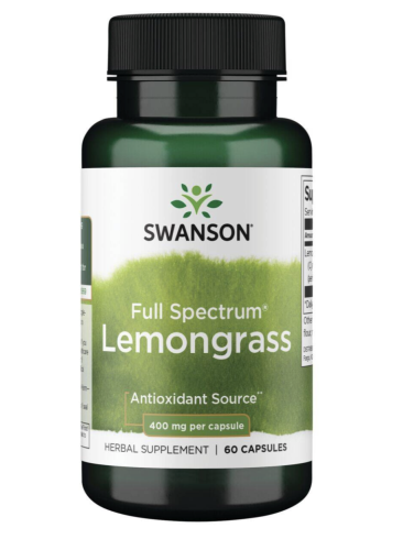SWANSON FS Lemongrass 400 mg. 60 kaps. be-effective