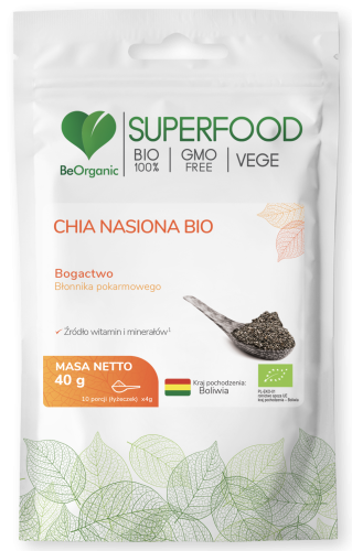 BeOrganic - Chia nasiona BIO 40 g  be-effective