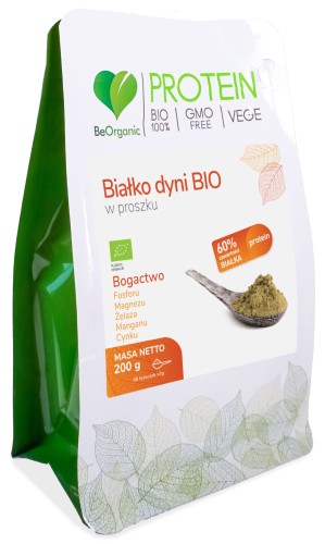 BeOrganic - Białko dyni BIO w proszku 200 g be-effective