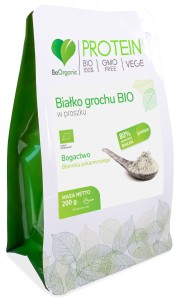 BeOrganic - Białko Grochu 80% BIO w proszku 200 g