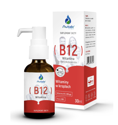 Avitale - Metylokobalamina - Avitale Witamina B12 200 µg 30 ml be-effective