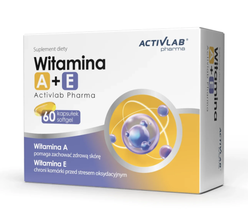 Activlab - Witamina A + E ( 4 bl. po 15 kaps. ) be-effective