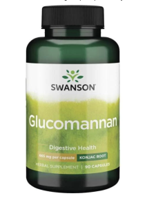 SWANSON Glucomannan 665mg 90 kaps.