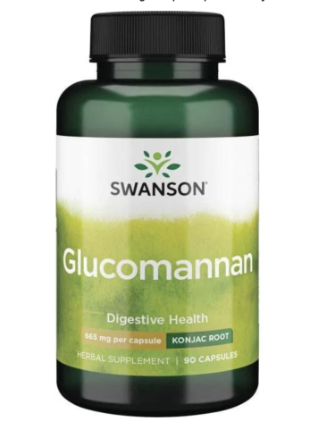SWANSON Glucomannan 665mg 90 kaps. be-effective