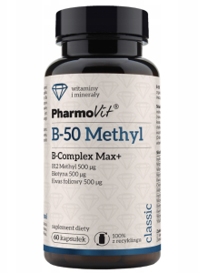 Pharmovit - B-50 Methyl B-complex  - 60 kaps - Classic