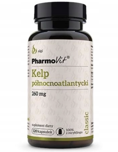 Pharmovit - Kelp północnoatlantycki 260 mg 120 kaps - Classic be-effective