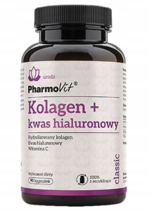 Pharmovit - Kolagen + kwas hialuronowy 90 kaps - Classic