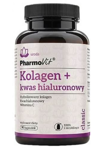 Pharmovit - Kolagen + kwas hialuronowy 90 kaps - Classic be-effective