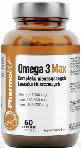 Pharmovit - Omega 3 Max 60 kaps Softgel - CL be-effective