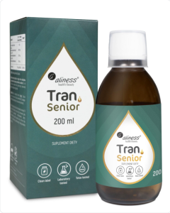 Aliness - Aliness, Tran (olej z dorsza) SENIOR + D3 4000 IU, 200 ml