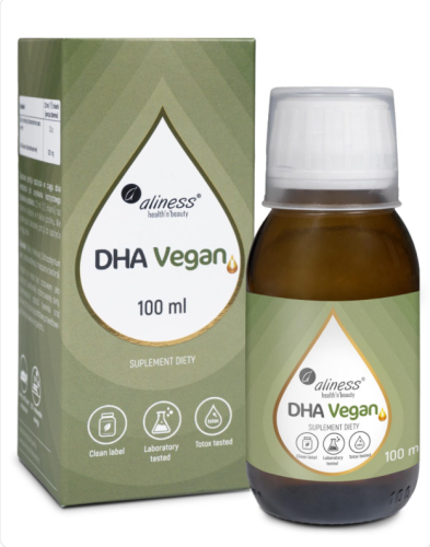 Aliness - Vegan Omega 3 DHA, 100 ml be-effective