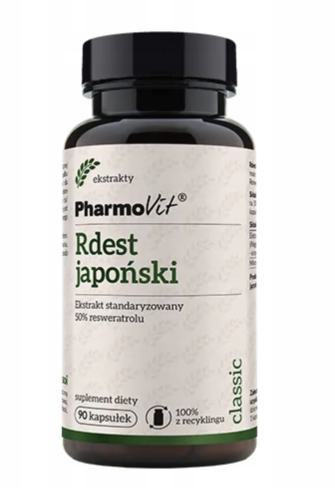 Pharmovit - Rdest japoński 50% resweratrolu 90 kaps - Classic be-effective