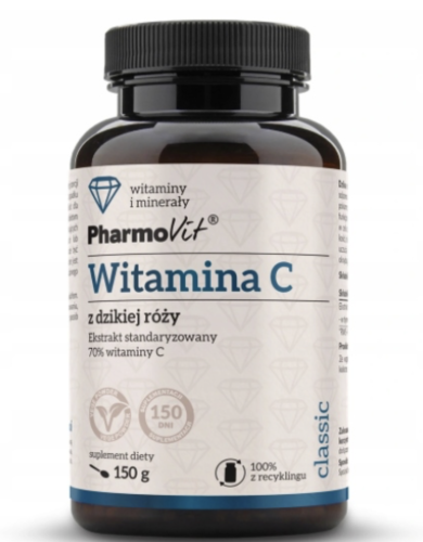 Pharmovit - Witamina C z dzikiej róży 150 g - Classic be-effective