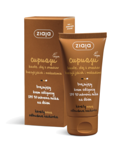 ZIAJA - CAPUACU  brązujący krem odżywczy SPF 10 ochrona niska na dzień 50ml.