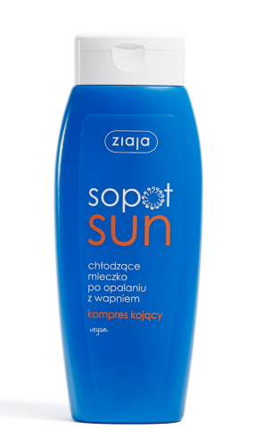 ZIAJA - SOPOT SUN chłodzące mleczko po opalaniu z wapniem 200 ml. be-effective