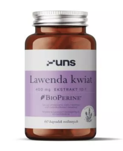 UNS - LAWENDA KWIAT+ BIOPERINE (60 kaps. vege) be-effective