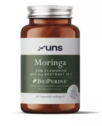 UNS - MORINGA + BIOPERINE (60 kaps. vege) be-effective