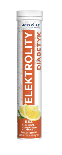 Activlab - Electroactive Diabetyk - cytryna tuba 20 tabl. be-effective