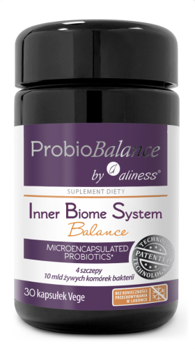 ProbioBalance od Aliness - Probiotyk Inner Biome System Balance 10 mld x 30 vege kaps. be-effective
