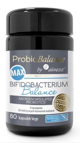 ProbioBalance od Aliness - MAX Bifidobacterium Balance 10 mld x 60 vege kaps. be-effective