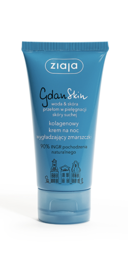 ZIAJA - GdanSkin kolagenowy krem na noc wygładzający zmarszczki 50 ml. be-effective