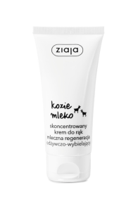 ZIAJA - KOZIE MLEKO skoncentrowany krem do rąk odżywczo-wybielający mleczna regeneracja 50 ml.