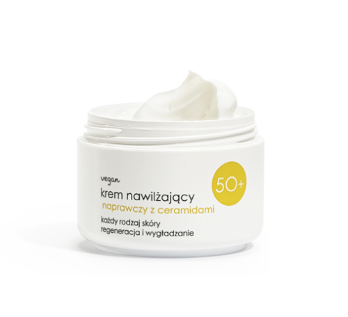 ZIAJA - krem nawilżający naprawczy z ceramidami 50+/ 50 ml. be-effective