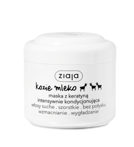 ZIAJA - KOZIE MLEKO maska z keratyną intensywnie kondycjonująca 200 ml.  be-effective