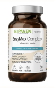 Biowen - EnzyMax Complex+ - enzymy trawienne - 90 kapsułek