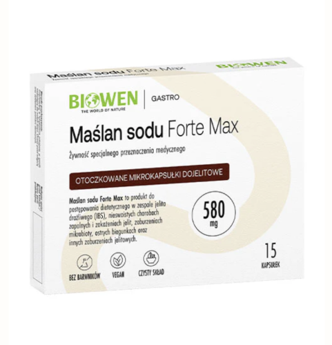 Biowen - Maślan sodu - 15 kapsułek - blistry be-effective