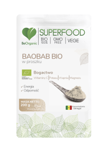 BeOrganic - Baobab BIO w proszku 200 g.