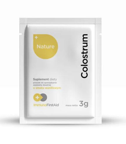 Colostrum NATURE o smaku waniliowym saszetka 3g. be-effective