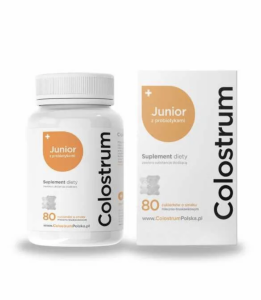 Colostrum JUNIOR – naturalna odporność w pysznej drażetce dla dzieci 80 szt.