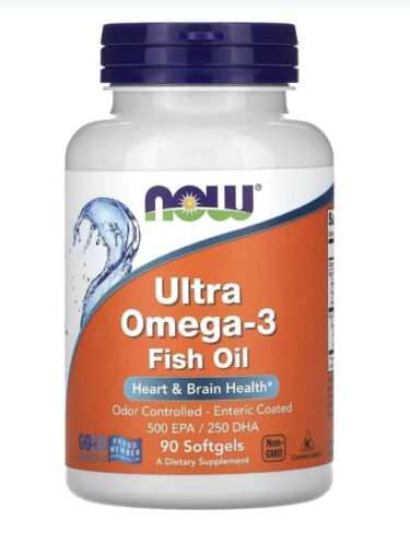 NOW Foods - Ultra Omega - 3 Fish Oil 90 kaps. be-effective