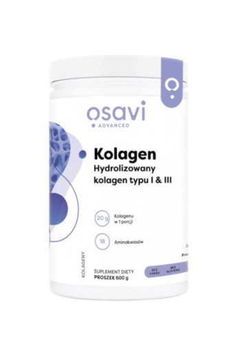 Osavi - Kolagen Hydrolizowany Typu I &amp; I II, Bezsmakowy - 600g be-effective