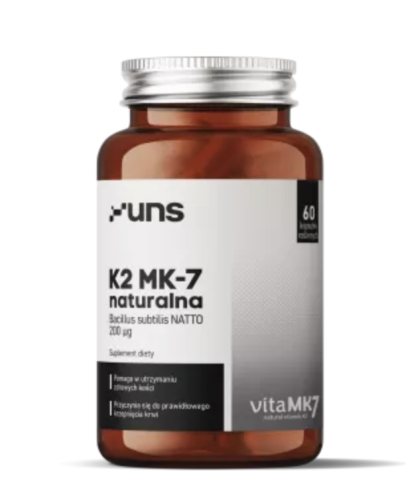 UNS - NATURALNA WITAMINA K2 MK7 60 VEGE KAPS. be-effective