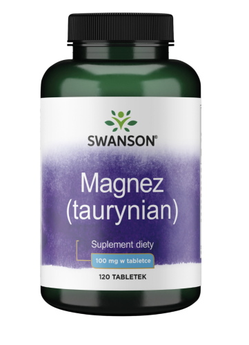 SWANSON - Taurynian Magnezu 100mg 120tabl. be-effective
