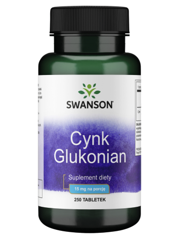 SWANSON - Cynk (glukonian) 30mg 250tabl. be-effective
